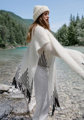CAPE Mohair Moda & Cool Merino - Stickmönster (SE) från Lana Grossa