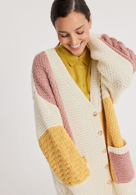 CARDIGAN Cool Merino Big - Stickmönster (SE) från Lana Grossa