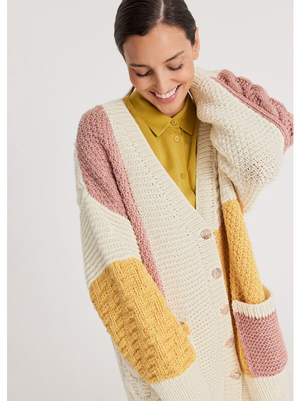Lana Grossa CARDIGAN Cool Merino Big - Stickmönster (SE)