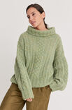 Lana Grossa PULLOVER Natural Alpaca Lungo - Stickmönster (SE)