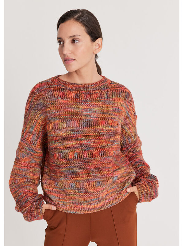 Lana Grossa PULLOVER Cool Merino Big Color - Stickmönster (SE)