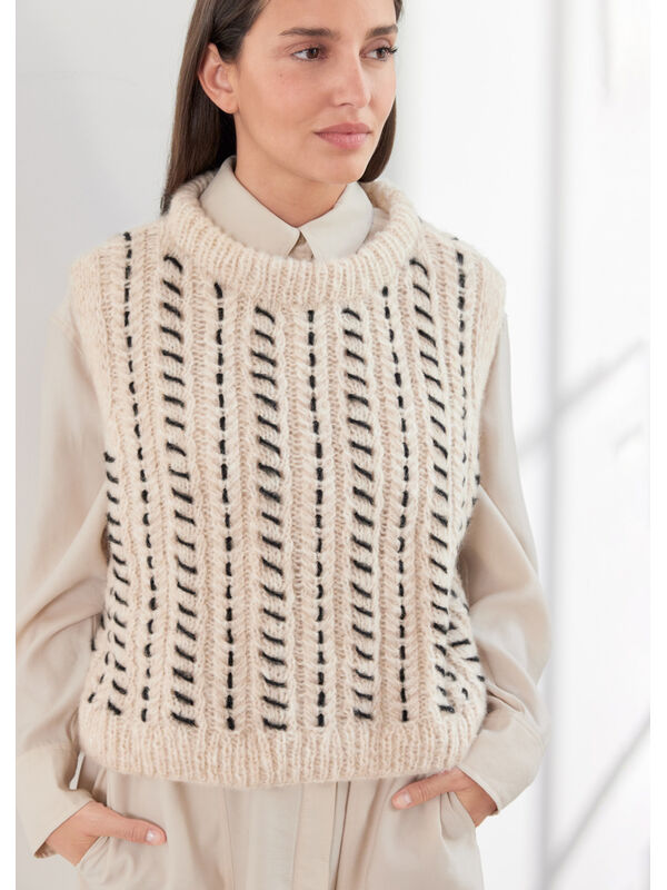 Lana Grossa SLIPOVER Alpaca Air - Stickmönster (DK)