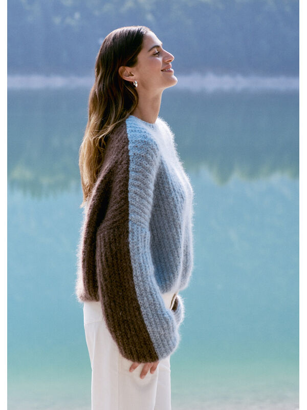 Lana Grossa PULLOVER Mohair Moda- Stickmönster (SE)