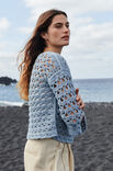 Lana Grossa VIRKAD PULLOVER The Tube Fine - Virkmönster (SE)