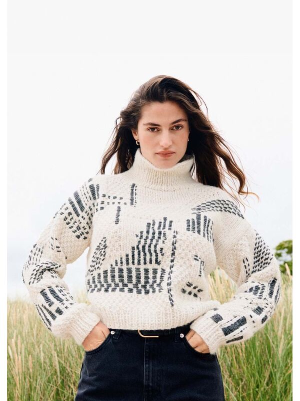 Lana Grossa PULLOVER Ecopuno Chunky & Cool Merino Big - Stickmönster (SE)