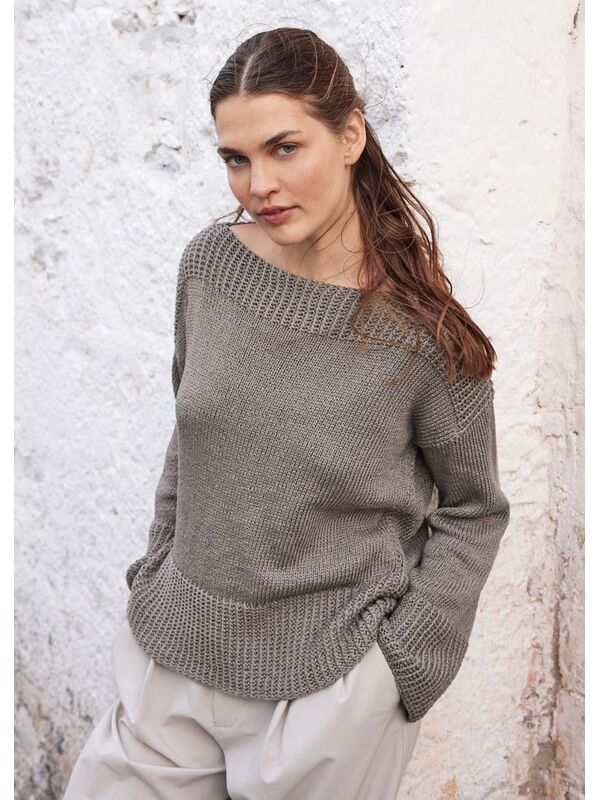 Lana Grossa PULLOVER Cotton Silk - Stickmönster (NO)