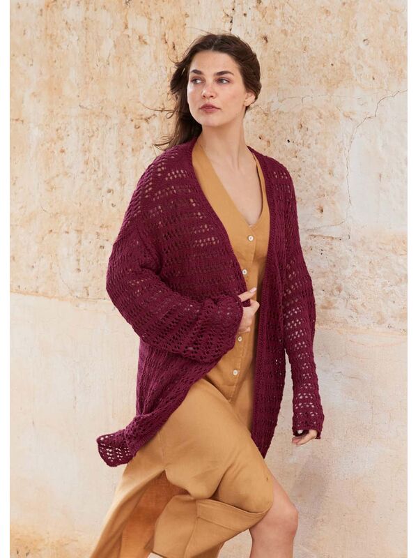 Lana Grossa TOP-DOWN CARDIGAN Campo - Stickmönster (NO)