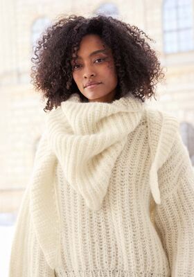 TREKANTSSJAL Mohair di Gio från Lana Grossa