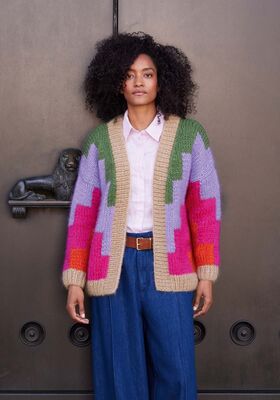 CARDIGAN Mohair di Gio (2 tråder) från Lana Grossa