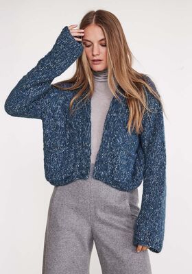 CARDIGAN Alpaca Air II & Glamour från Lana Grossa