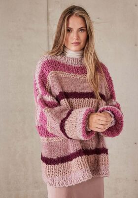 OVERSIZED PULLOVER Caramella, Alpaca Air II, Orsetto & Silkhair från Lana Grossa