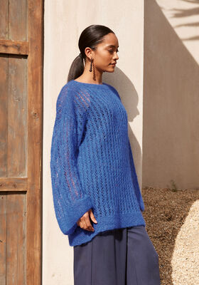 SWEATER Natural Superkid Tweed från Lana Grossa