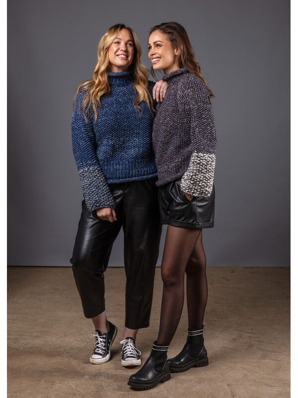FILATI Studio PULLOVER Brigitte No. 5 Nature - Stickmönster (SE)