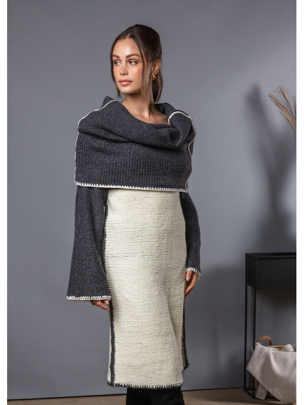 FILATI Studio VÄNDBAR KLÄNNING Alta Moda Cashmere 16 - Stickmönster (SE)