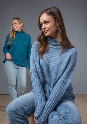 TOPDOWN PULLOVER Merino Uno - Stickmönster (SE) från FILATI Studio