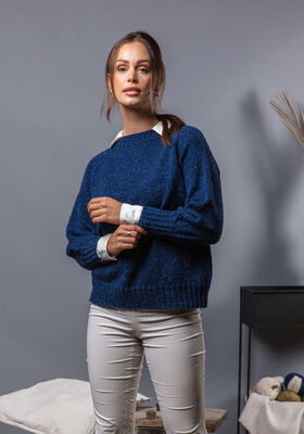 TOPDOWN PULLOVER Landlust Soft Tweed 180 - Stickmönster (SE) från FILATI Studio
