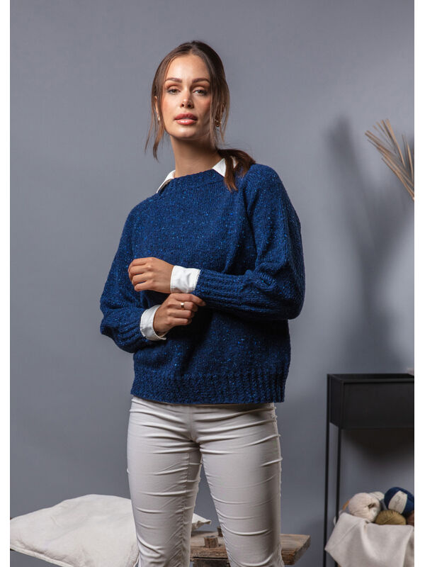 FILATI Studio TOPDOWN PULLOVER Landlust Soft Tweed 180 - Stickmönster (SE)
