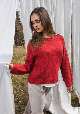 TOPDOWN PULLOVER Brigitte No. 2 - Stickmönster (SE) från FILATI Studio
