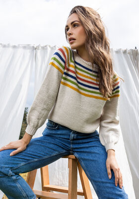 TOPDOWN PULLOVER Cool Wool - Stickmönster (SE) från FILATI Studio