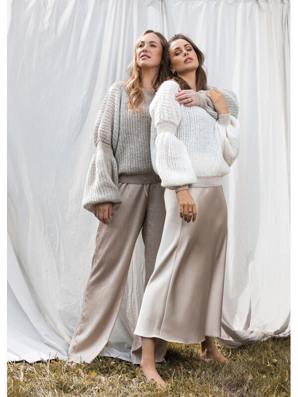 FILATI Studio PULLOVER Brigitte No 3 & Cool Wool Lace & Brillino - Stickmönster (SE)
