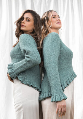 TOPDOWN PULLOVER New Classic - Stickmönster (SE) från FILATI Studio