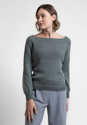TOP DOWN PULLOVER Cool Wool från FILATI Studio
