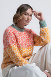 FILATI Studio PULLOVER MED MÖNSTER Natural Alpaca Pelo