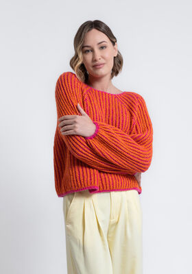 TOP DOWN VÄNDPULLOVER Brigitte No. 2 från FILATI Studio