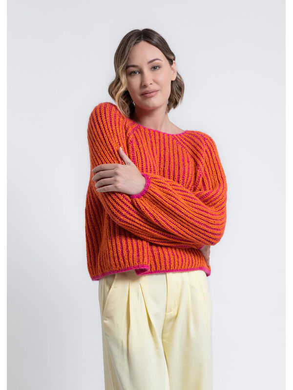 FILATI Studio TOP DOWN VÄNDPULLOVER Brigitte No. 2