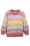 FILATI Studio PULLOVER MED MÖNSTERRÄNDER Natural Alpaca Pelo