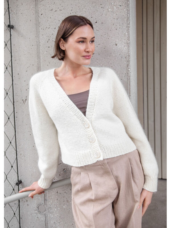 FILATI Studio TOP DOWN CARDIGAN Merino Miscela & Silkhair