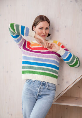 TOP DOWN PULLOVER Merino Miscela från FILATI Studio