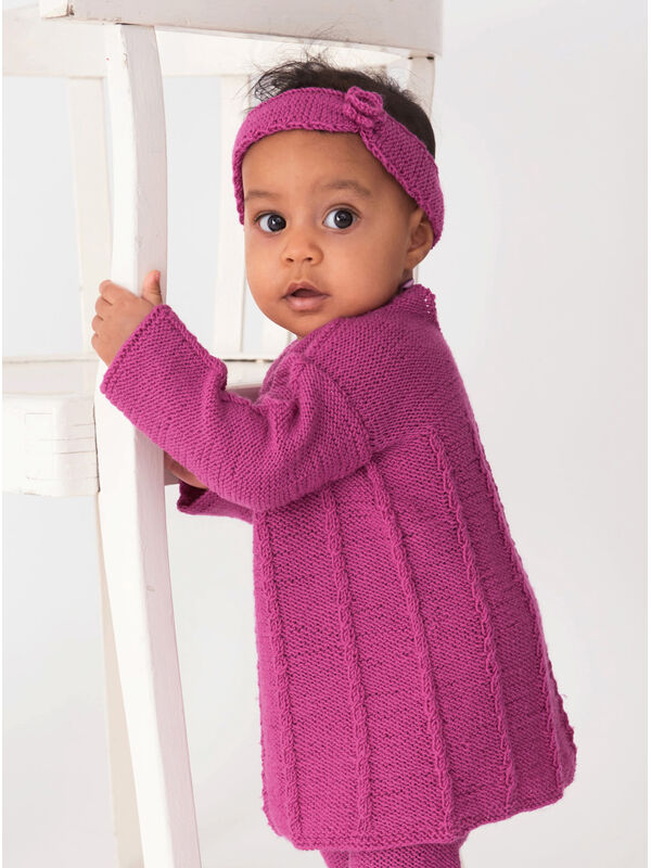 Lana Grossa KLÄNNING Cool Wool Baby - Stickbeskrivning (DK)