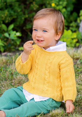 PULLOVER Soft Cotton - Stickmönster (DK) från Lana Grossa