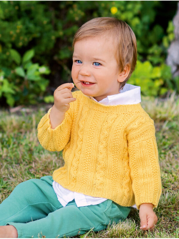 Lana Grossa PULLOVER Soft Cotton - Stickmönster (DK)