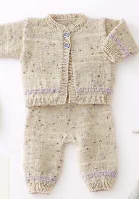 JACKA Cool Wool Baby Print Punto & Cool Wool Baby - Stickmönster (DK) från Lana Grossa