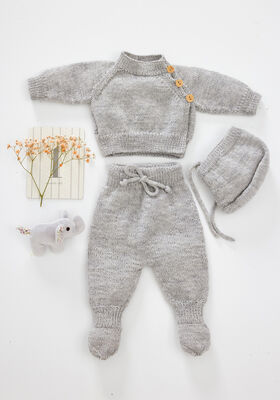 OMLOTTJACKA Cool Wool Baby - Stickmönster (DK) från Lana Grossa