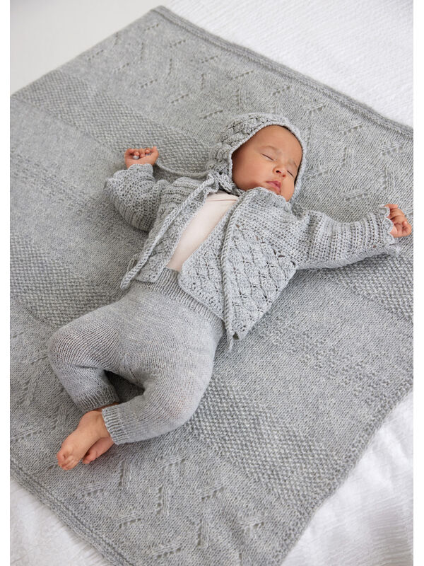 Lana Grossa VIRKAD JACKA Cool Wool Baby - Virkmönster (DK)