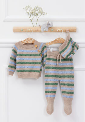 OMLOTT-JACKA Cool Wool Baby - Stickmönster (DK) från Lana Grossa