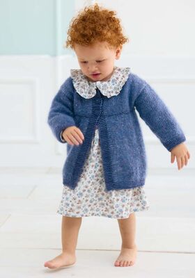JACKA Natural Superkid Tweed & Cool Wool Big Vintage - Stickmönster (DK) från Lana Grossa