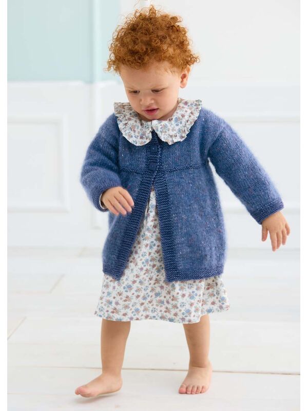 Lana Grossa JACKA Natural Superkid Tweed & Cool Wool Big Vintage - Stickmönster (DK)