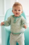 Lana Grossa PULLOVER Natural Superkid Tweed & Ecopuno - Stickmönster (DK)