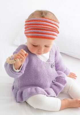 OMLOTT-KOFTA Cool Wool Baby - Stickmönster (DK) från Lana Grossa