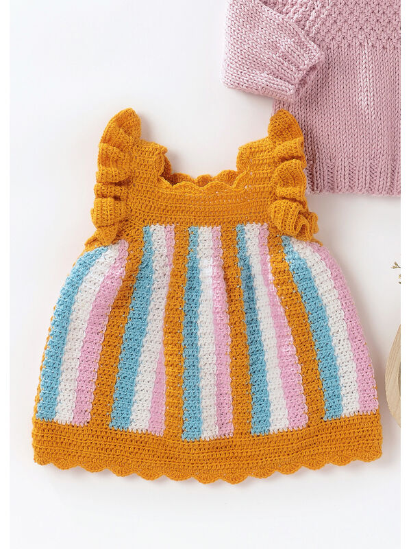 Lana Grossa KLÄNNING Cool Wool Baby - Stickmönster (DK)