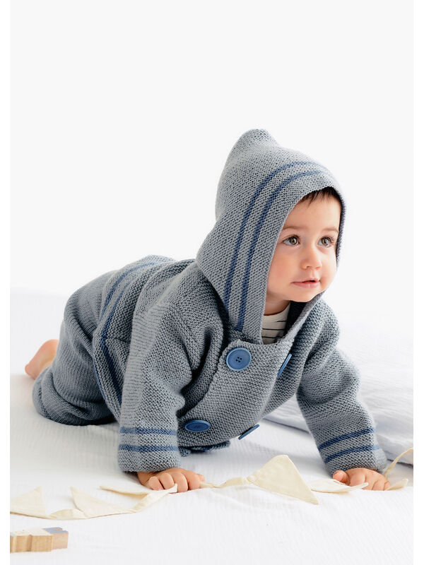 Lana Grossa JACKA Cool Wool Baby - Stickmönster (DK)