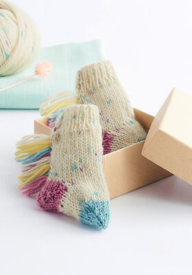 SOCKOR Cool Wool Baby Print Punto & Cool Wool Baby - Stickmönster (DK) från Lana Grossa