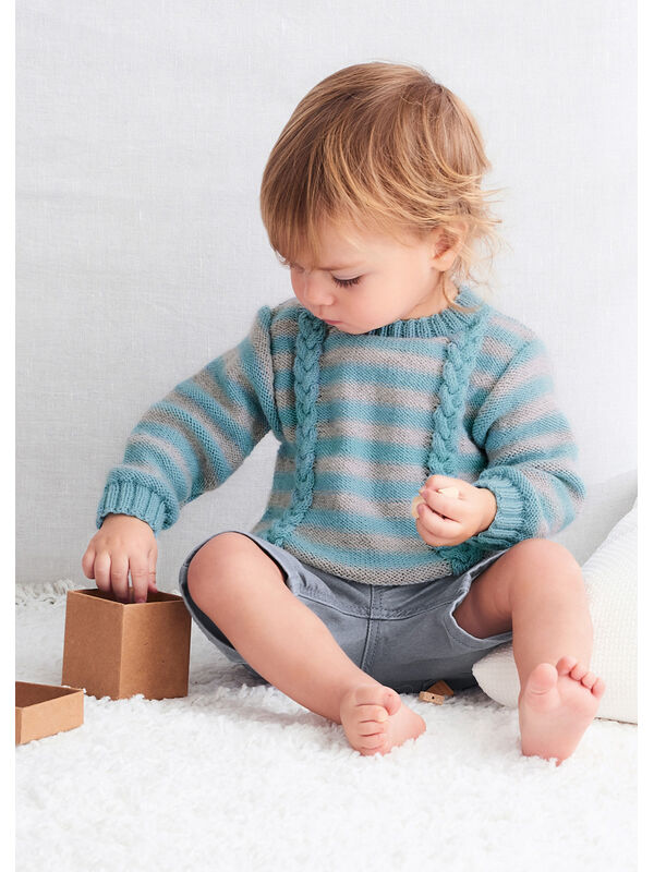 Lana Grossa PULLOVER Cool Wool Baby - Stickmönster (DK)