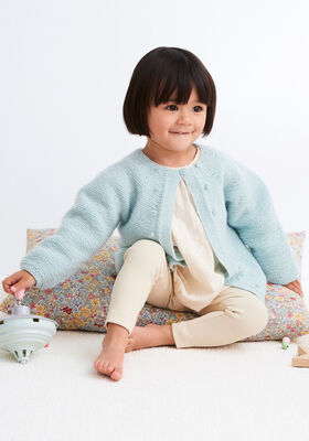 JACKA Cool Wool Baby  - Stickmönster (DK) från Lana Grossa