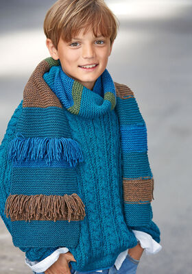 SCHAL Cool Wool Big Melange - German Edition från Lana Grossa