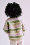 Lana Grossa CARDIGAN Natural Alpaca Lungo - Stickmönster (SE)
